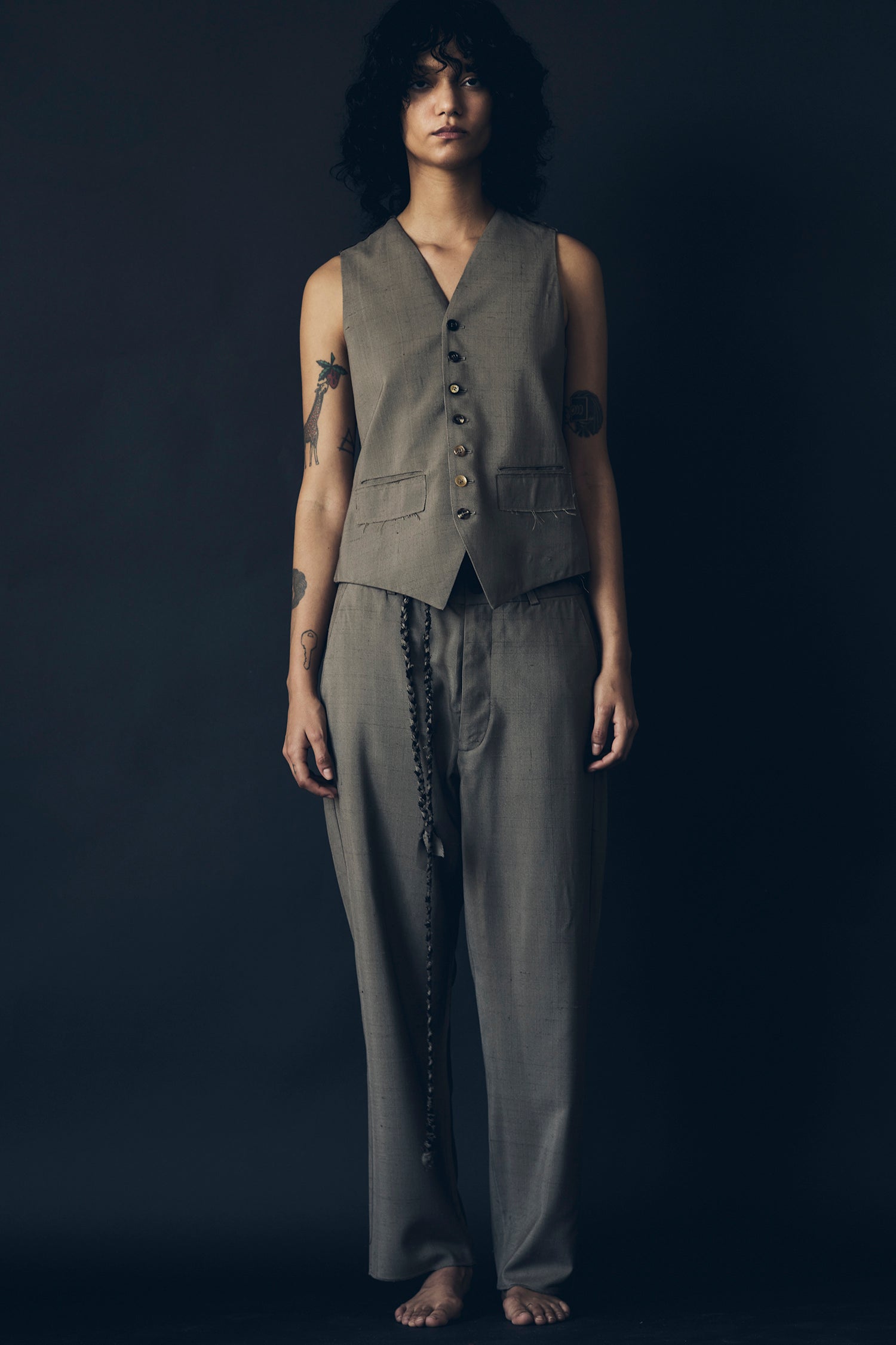 N° 20 two-tone reversible waistcoat - S