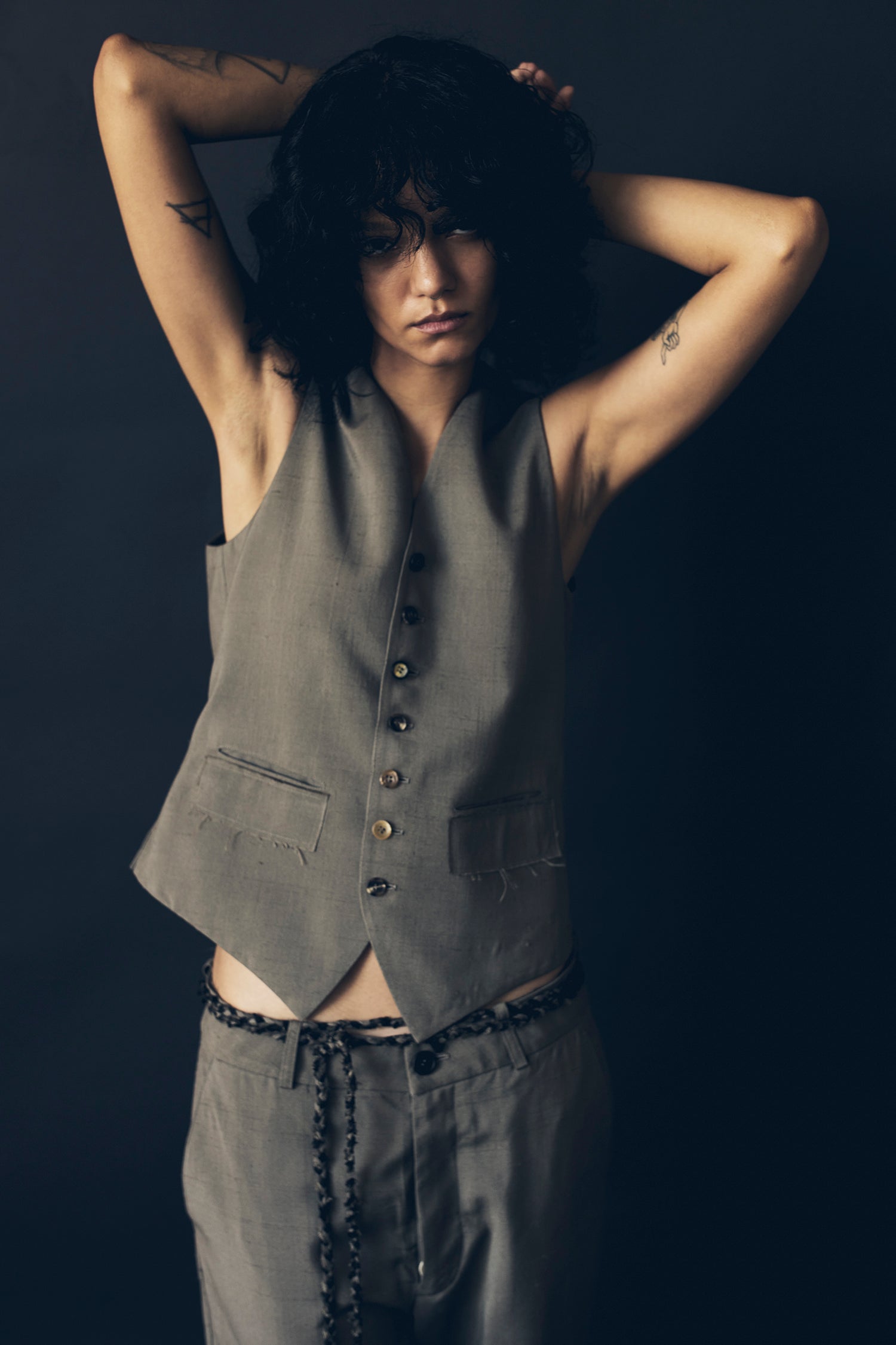 N° 20 two-tone reversible waistcoat - S