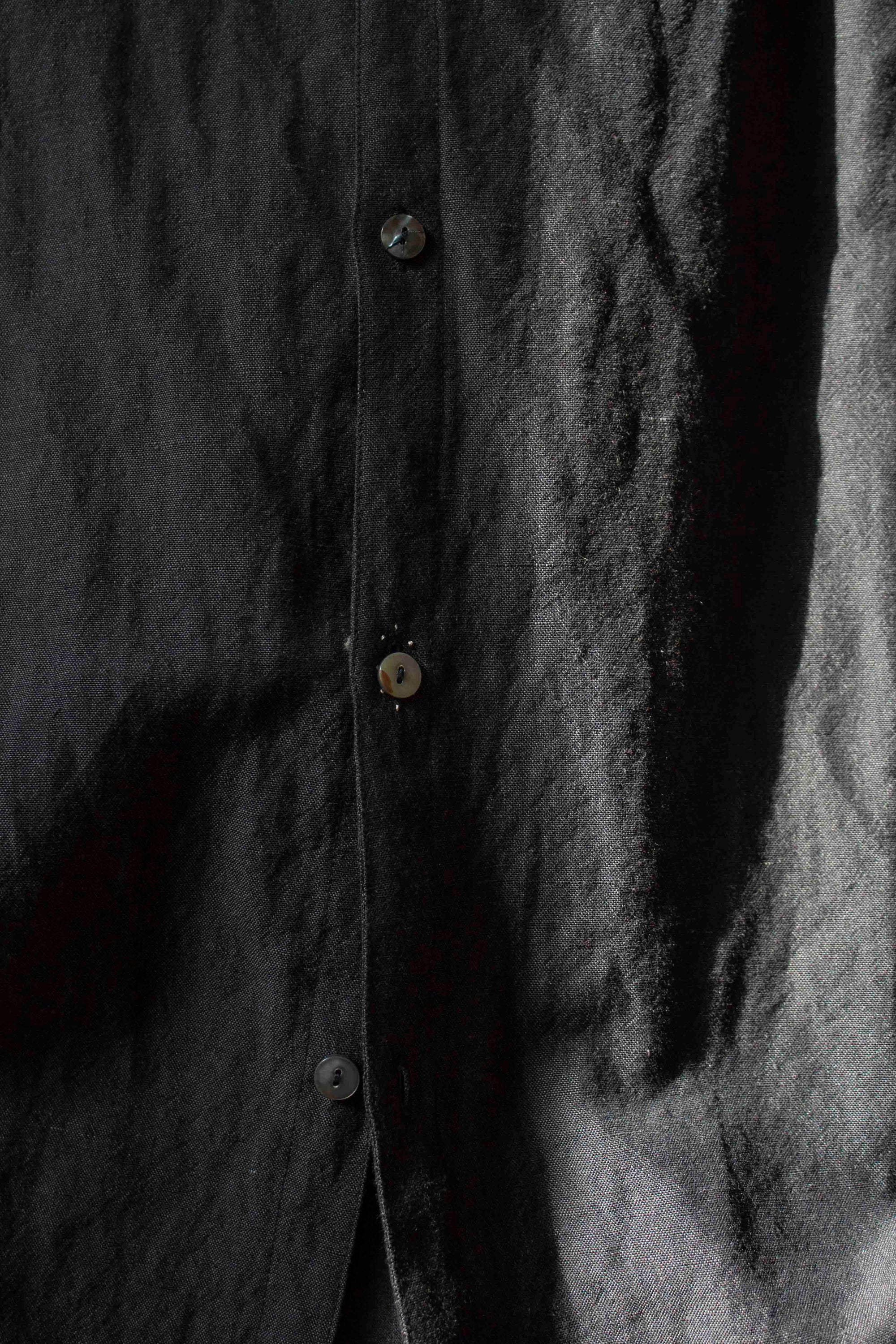 N° 39 hand-stitched linen wool shirt - XL