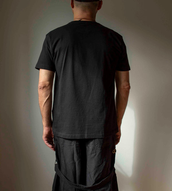 N° 287 fine jersey t-shirt- sumi black - L