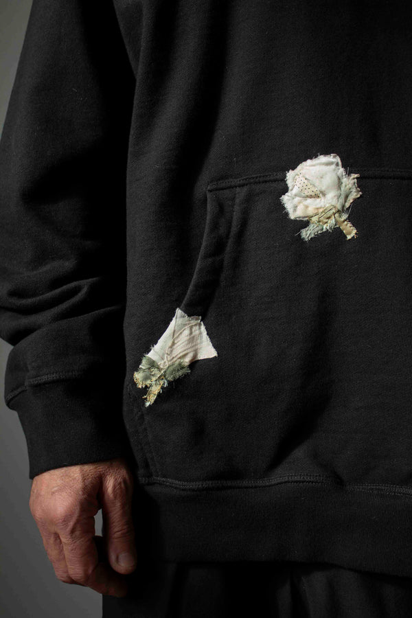 N° 306 multi pressed flower heavyweight hoodie - XXL