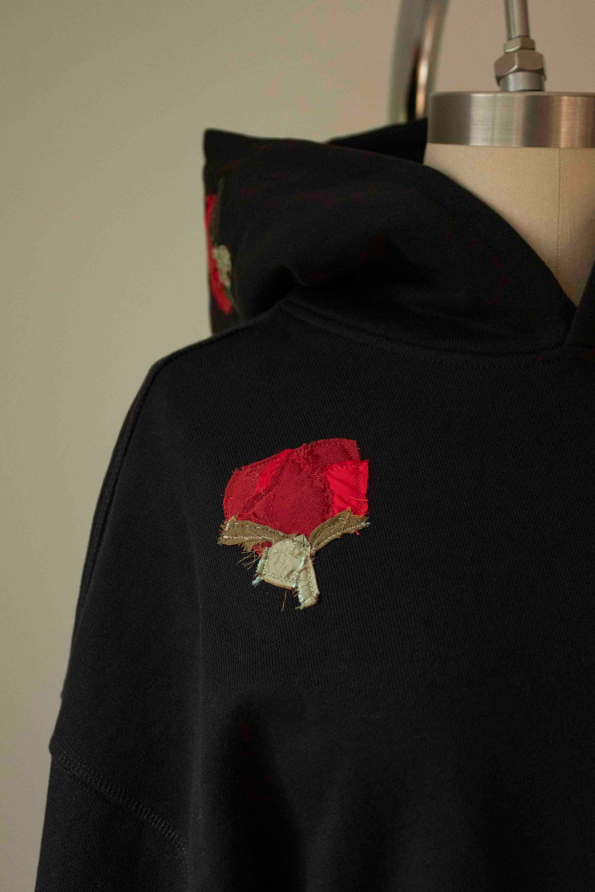 N° 306 multi pressed flower hoodie - S