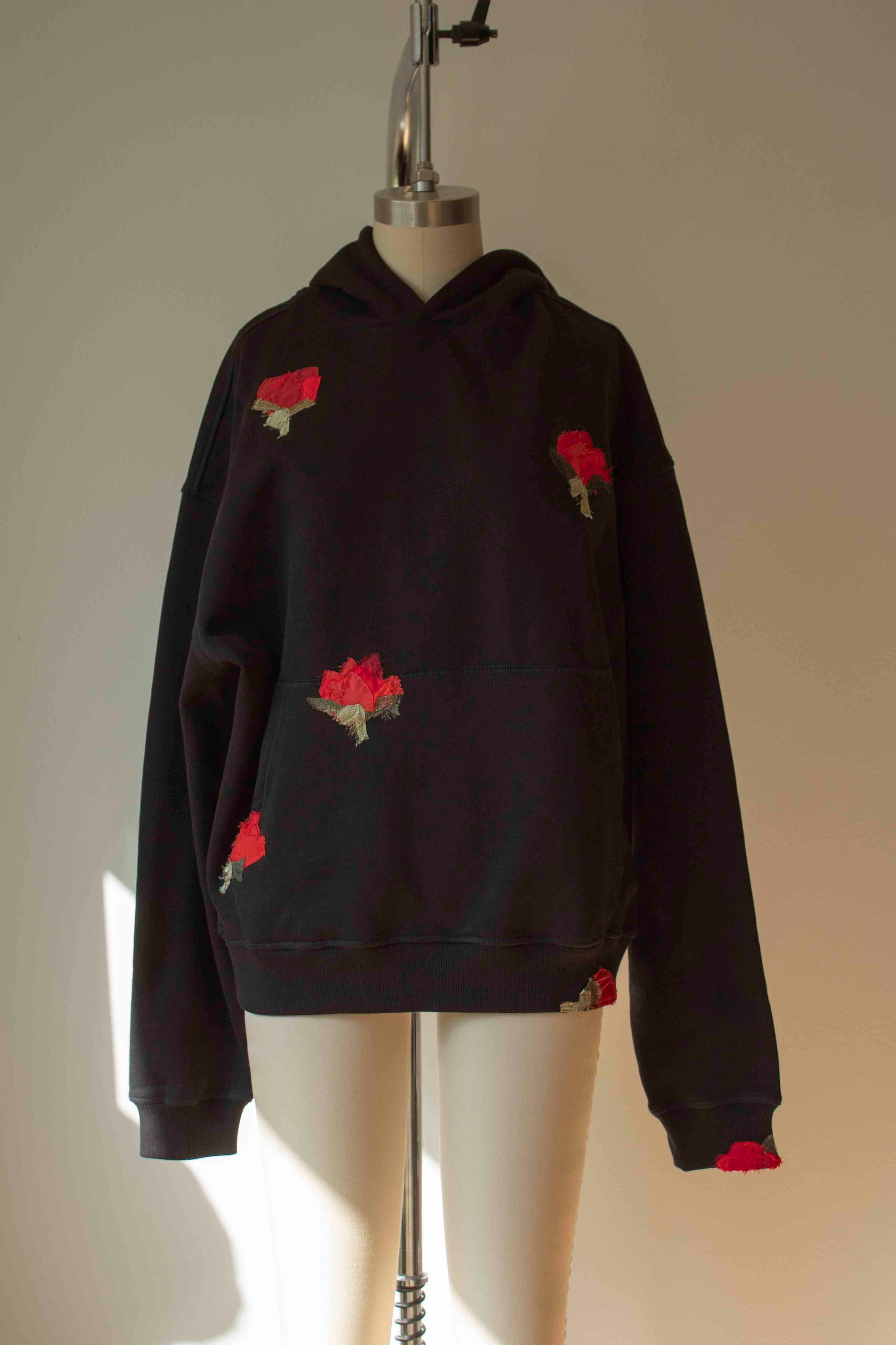 N° 306 multi pressed flower hoodie - S