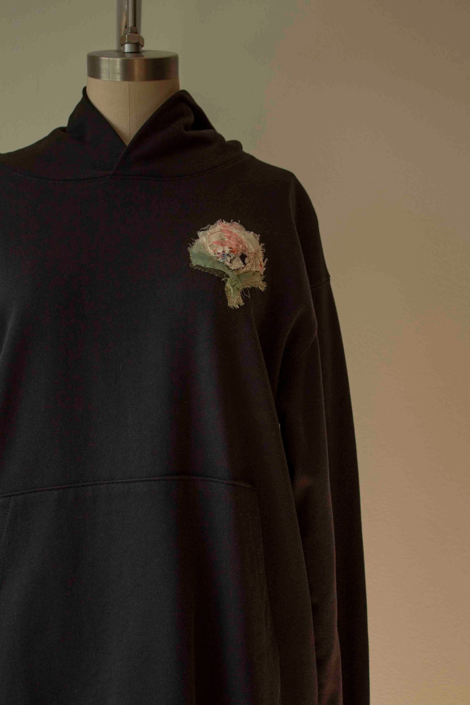 N° 306 pressed flower hoodie - M