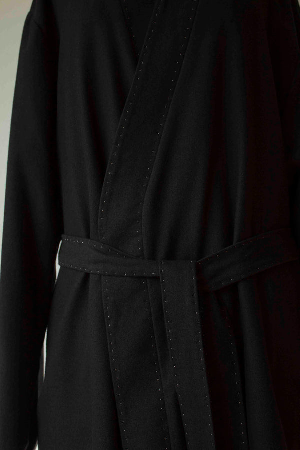 N° 160 hand-stitched robe coat - L