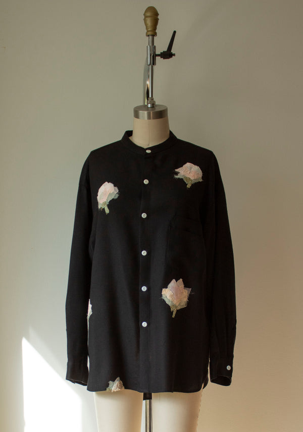 N° 224 banded collar shirt - S