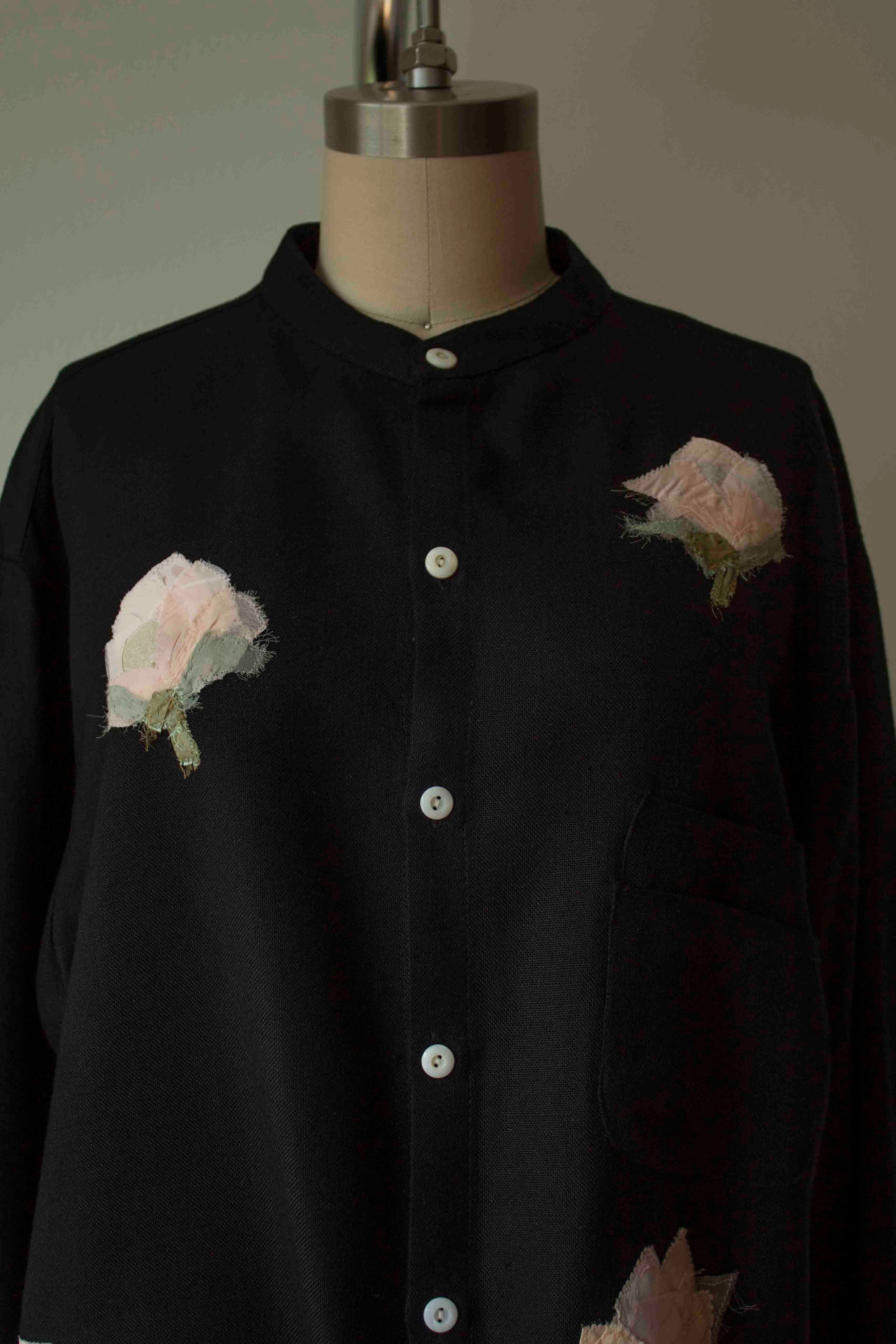 N° 224 banded collar shirt - S