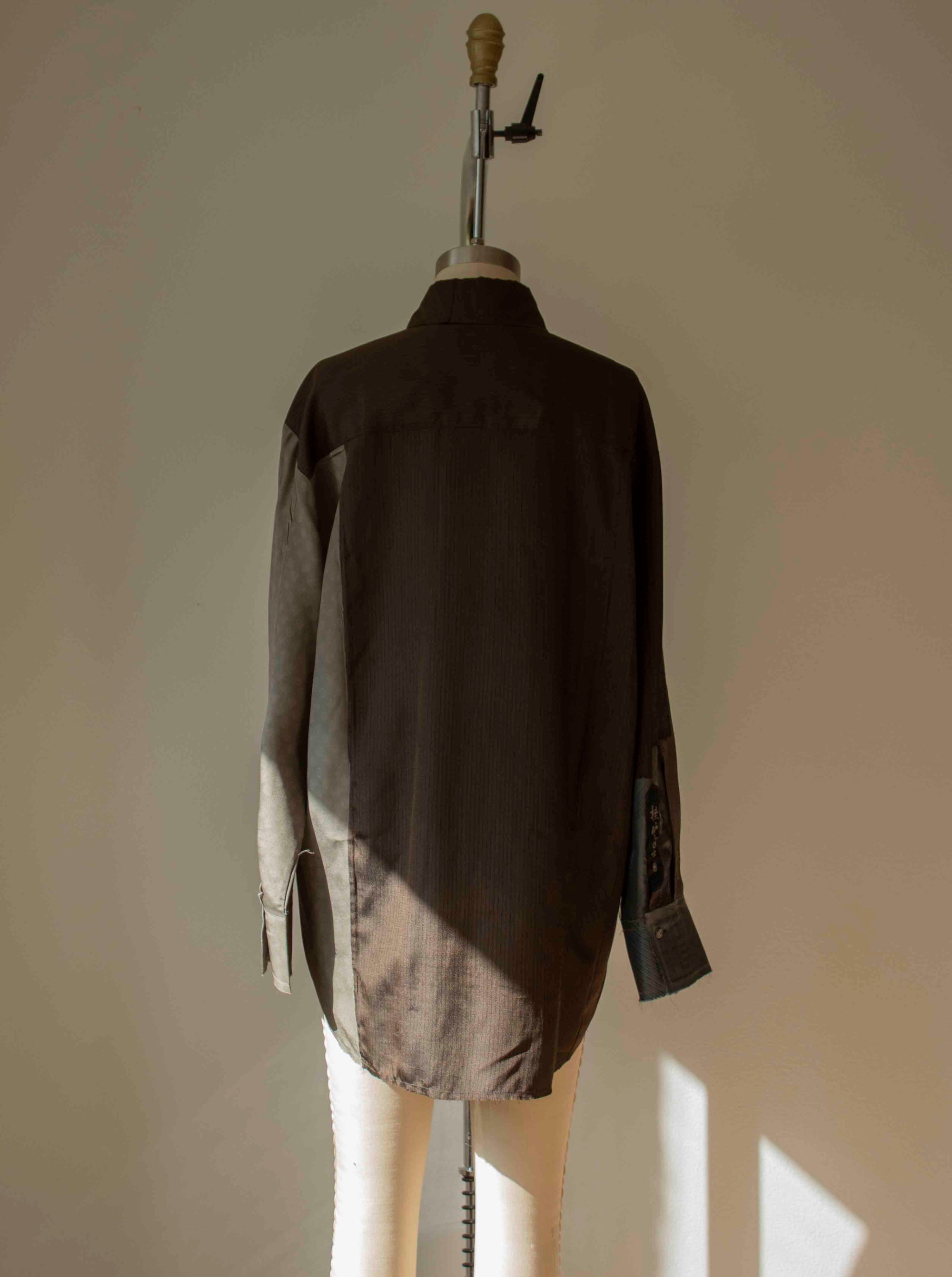 N° 101 haori tsumugi kimono shirt -  S