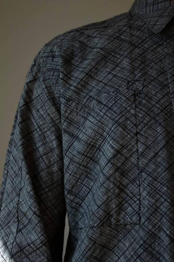 N° 258 lines classic yukata shirt - L