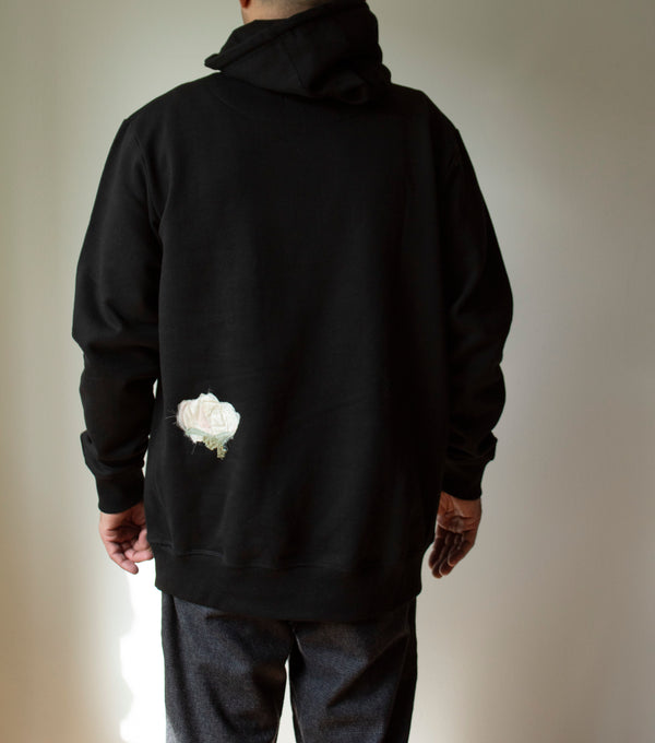 N° 306 multi pressed flower heavyweight hoodie - XL