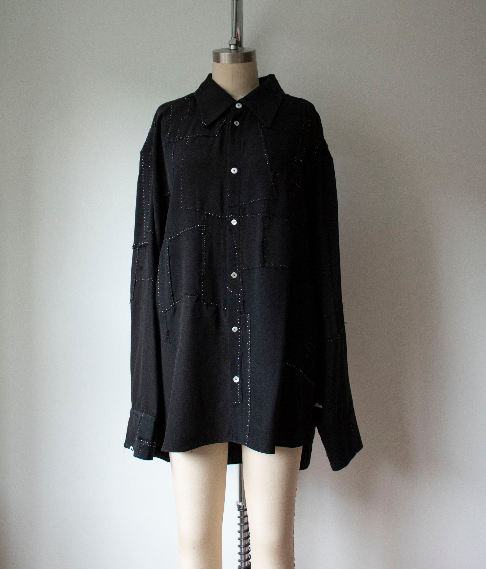 N° 109 hand-stitched kimono shirt - made to order