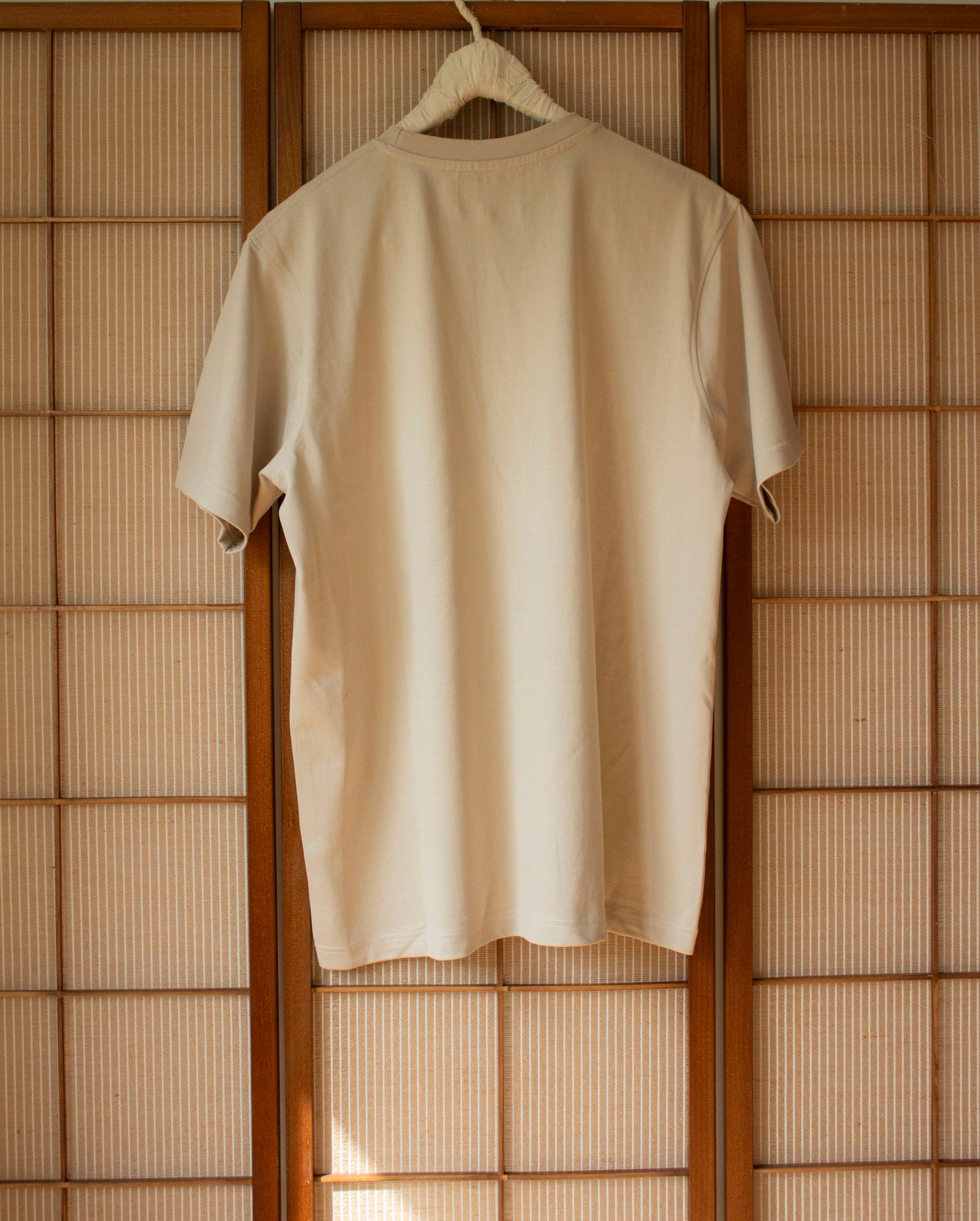 N° 285 heavyweight pressed flower t-shirt - suna beige - L