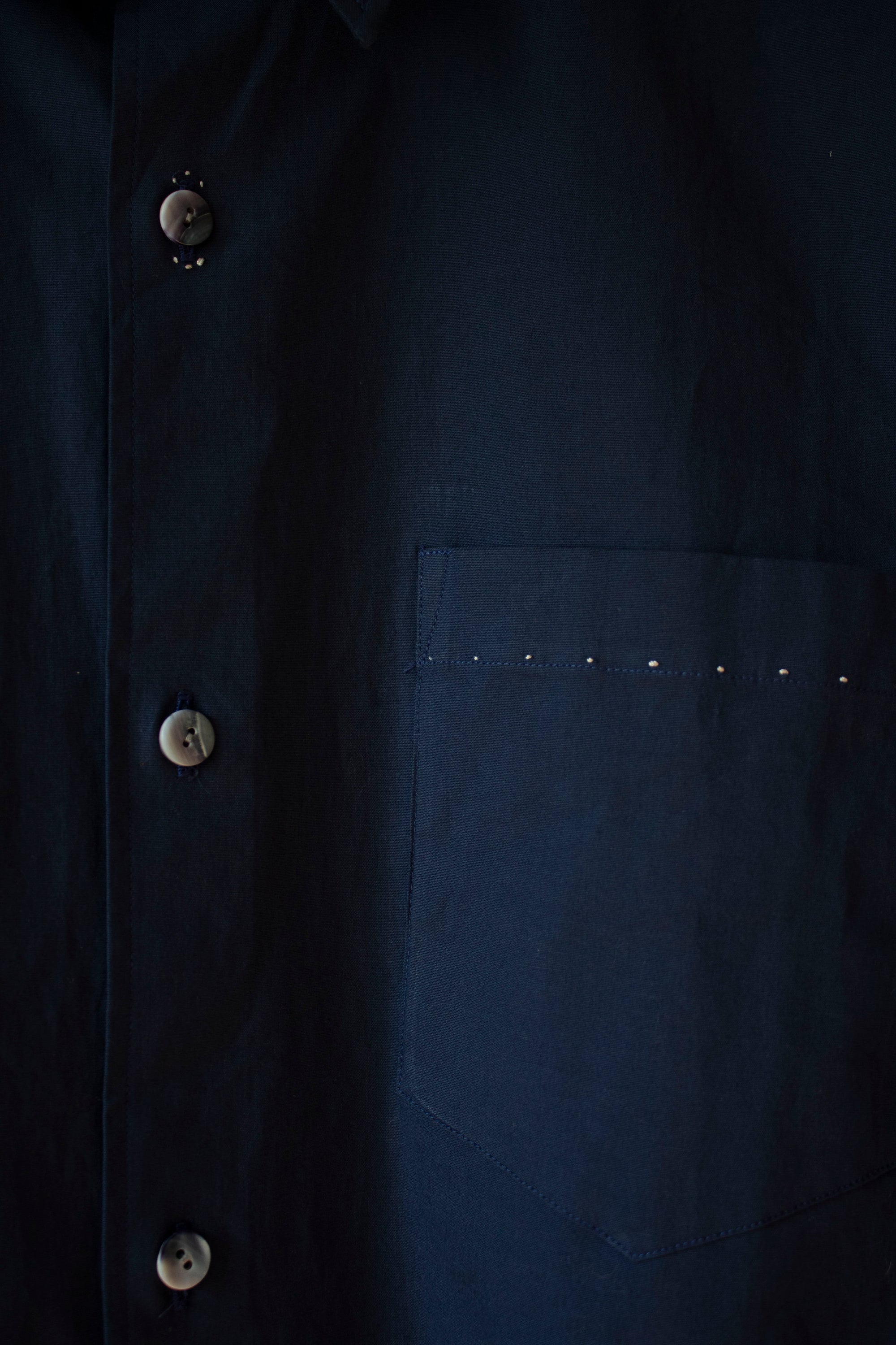 N° 296 paneled sleeve shirt - umi blue/sora blue - M