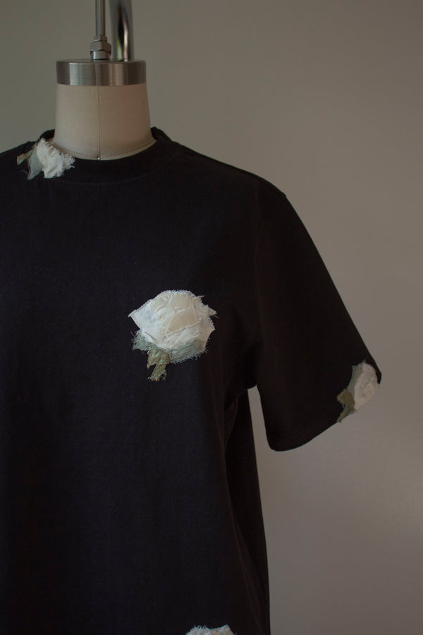 N° 285 multi pressed flower heavyweight t-shirt - S