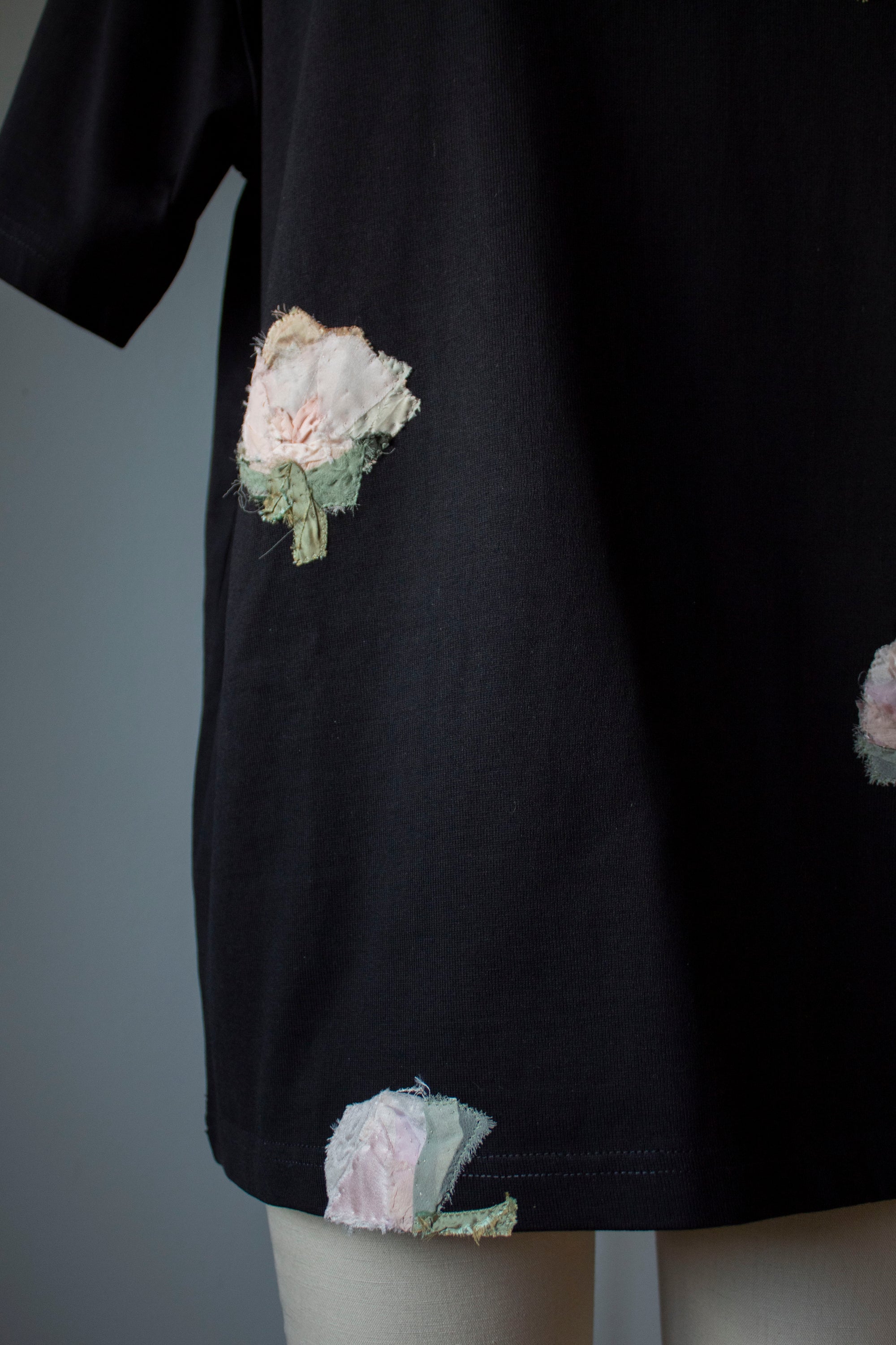 N° 285 multi pressed flower heavyweight t-shirt - S